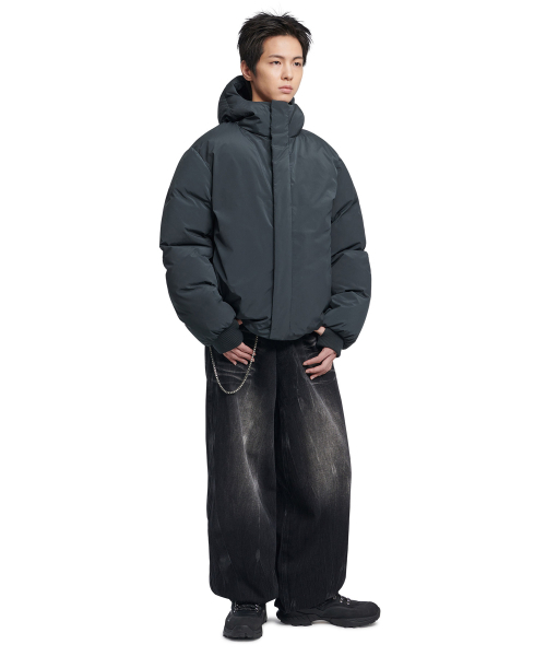 NOMANUAL(NOMANUAL)の「CLOUD SHELL DUCK DOWN - CHARCOAL(ダウンジャケット/コート・レディース・その他・X-LARGE/SMALL/MEDIUM/LARGE)」の3枚目の写真