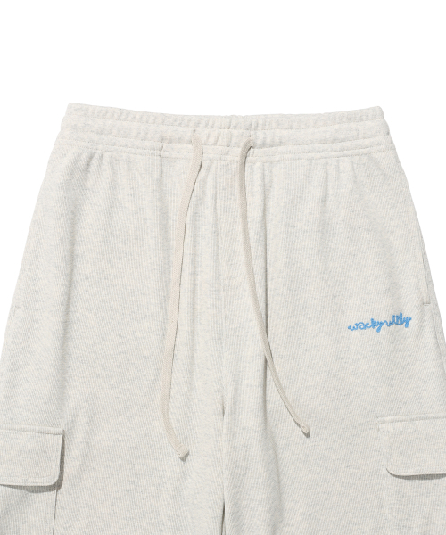 Wacky WiLLy(ワッキーウィリー)の「ウィメンズワイドフィットカーゴニットライクパンツオートミール(スウェットパンツ・レディース・その他・SMALL/MEDIUM)」の4枚目の写真