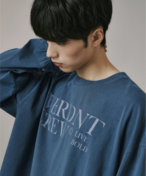 Verdnt（バーダント）の「キャンパスピグメントブロックコア長袖Tシャツ[ブルー]（Tシャツ/カットソー・レディース・ブルー・SMALL/MEDIUM/LARGE）」の5枚目の写真