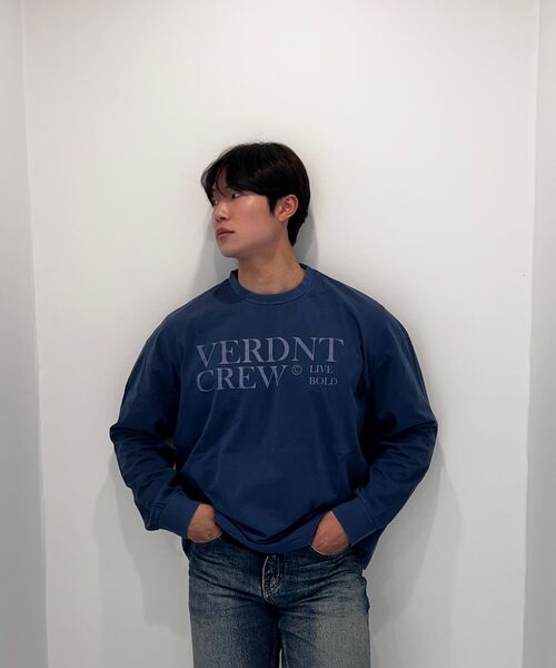Verdnt（バーダント）の「キャンパスピグメントブロックコア長袖Tシャツ[ブルー]（Tシャツ/カットソー・レディース・ブルー・SMALL/MEDIUM/LARGE）」の16枚目の写真
