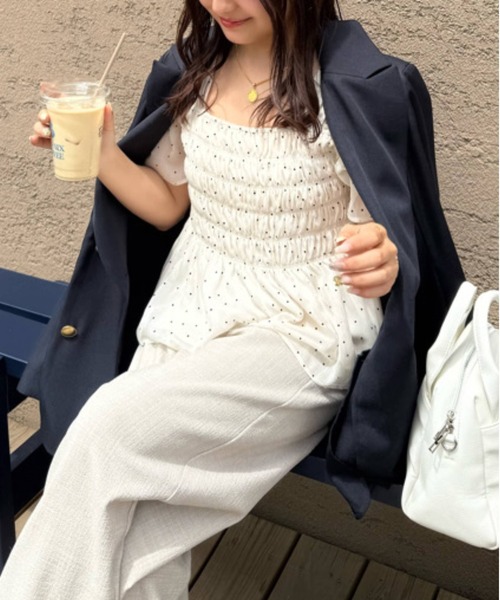 FREE'S MART（フリーズマート）の「◇【お気に入り7000人突破！】ダブルブレストジャケット（テーラードジャケット・レディース・ネイビー/ブラウン系その他/ベージュ系その他・SMALL/MEDIUM）」の15枚目の写真