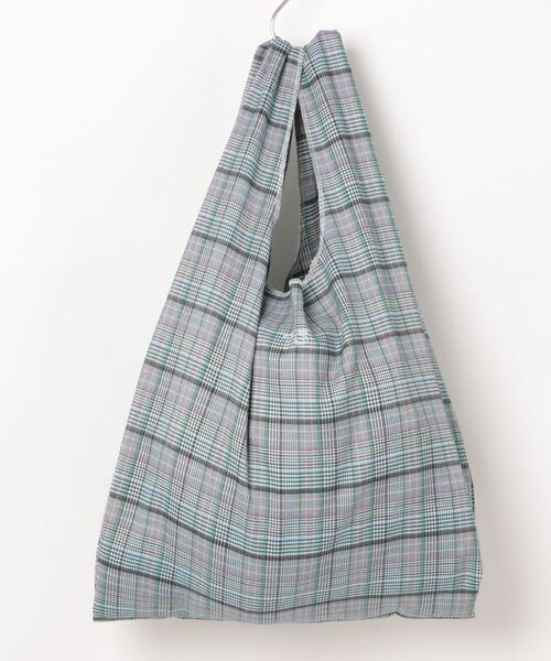 TODAY'S SPECIAL（トゥデイズスペシャル）の「【TODAY'S SPECIAL】CHECK MARCHE BAG M /618992（エコバッグ/サブバッグ・レディース・グレー/ブラウン・FREE）」の12枚目の写真