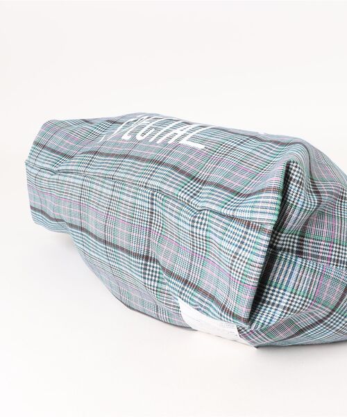 TODAY'S SPECIAL（トゥデイズスペシャル）の「【TODAY'S SPECIAL】CHECK MARCHE BAG M /618992（エコバッグ/サブバッグ・レディース・グレー/ブラウン・FREE）」の13枚目の写真