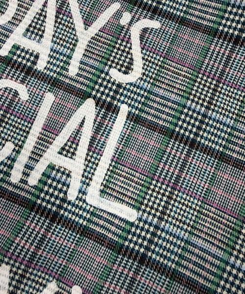 TODAY'S SPECIAL（トゥデイズスペシャル）の「【TODAY'S SPECIAL】CHECK MARCHE BAG M /618992（エコバッグ/サブバッグ・レディース・グレー/ブラウン・FREE）」の10枚目の写真