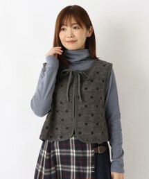 ドットジャカードベスト