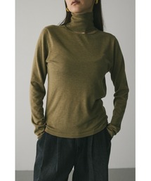 2WAYウォッシャブルハイネックオープンニット