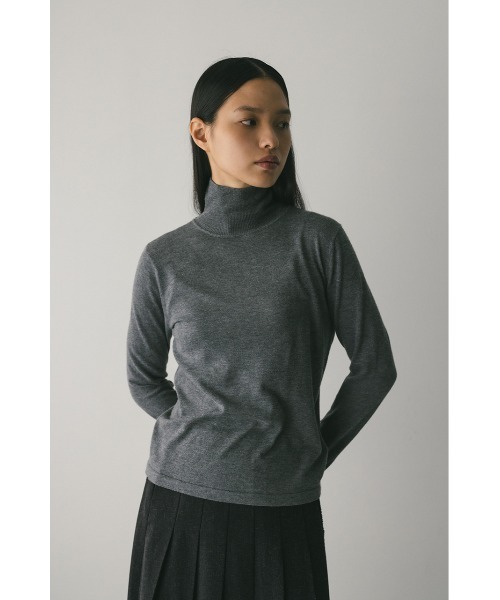 STYLEMIXER(スタイルミキサー)の「2WAYウォッシャブルハイネックオープンニット(ニット/セーター・レディース・ブラック/グレー/ホワイト/ライトカーキ・FREE)」の18枚目の写真