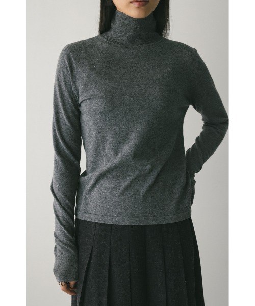 STYLEMIXER(スタイルミキサー)の「2WAYウォッシャブルハイネックオープンニット(ニット/セーター・レディース・ブラック/グレー/ホワイト/ライトカーキ・FREE)」の19枚目の写真