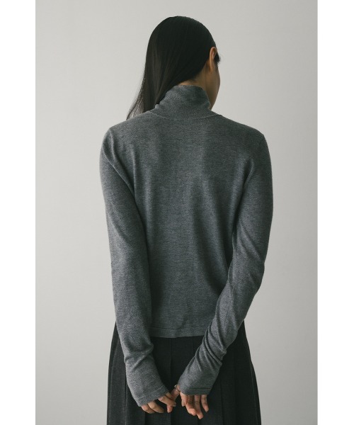 STYLEMIXER(スタイルミキサー)の「2WAYウォッシャブルハイネックオープンニット(ニット/セーター・レディース・ブラック/グレー/ホワイト/ライトカーキ・FREE)」の21枚目の写真