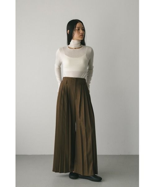 STYLEMIXER(スタイルミキサー)の「2WAYウォッシャブルハイネックオープンニット(ニット/セーター・レディース・ブラック/グレー/ホワイト/ライトカーキ・FREE)」の6枚目の写真