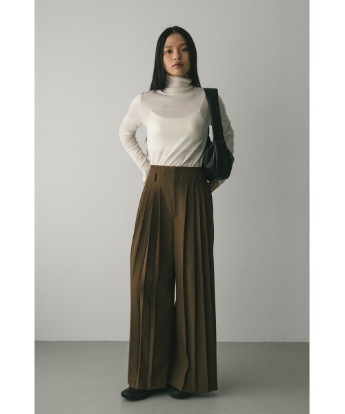 STYLEMIXER(スタイルミキサー)の「2WAYウォッシャブルハイネックオープンニット(ニット/セーター・レディース・ブラック/グレー/ホワイト/ライトカーキ・FREE)」の7枚目の写真
