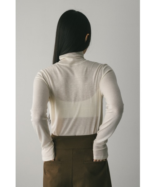 STYLEMIXER(スタイルミキサー)の「2WAYウォッシャブルハイネックオープンニット(ニット/セーター・レディース・ブラック/グレー/ホワイト/ライトカーキ・FREE)」の12枚目の写真