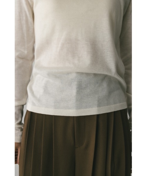 STYLEMIXER(スタイルミキサー)の「2WAYウォッシャブルハイネックオープンニット(ニット/セーター・レディース・ブラック/グレー/ホワイト/ライトカーキ・FREE)」の14枚目の写真