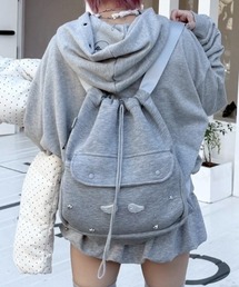 Never mind the XU / Chikashitsu+ | 【nmtc+】wing sweat knapsack / 【エムティーシープラス】ウィングスウェットナップサック(バックパック/リュック)