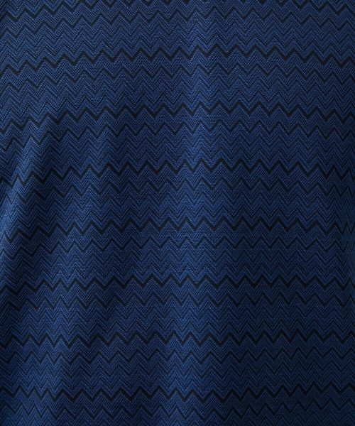MK MICHEL KLEIN HOMME （エムケーミッシェルクランオム）の「ZIGZAGジャガードカットソー（Tシャツ/カットソー・メンズ・ライトグレー/ネイビー・48/46）」の4枚目の写真