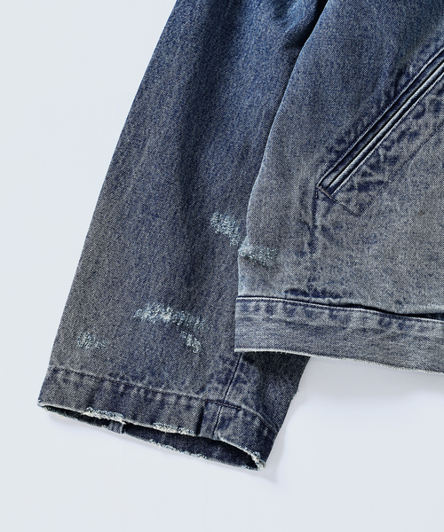 JOURNAL STANDARD J.S HOMESTEAD(ジャーナルスタンダードホームステッド)の「J.S.Homestead / ブリッジ デニム ジャケット(デニムジャケット・メンズ・コバルトブルー/ブラック系その他・MEDIUM/LARGE)」の3枚目の写真