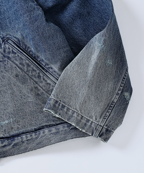 JOURNAL STANDARD J.S HOMESTEAD(ジャーナルスタンダードホームステッド)の「J.S.Homestead / ブリッジ デニム ジャケット(デニムジャケット・メンズ・コバルトブルー/ブラック系その他・MEDIUM/LARGE)」の4枚目の写真