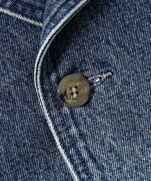 JOURNAL STANDARD J.S HOMESTEAD(ジャーナルスタンダードホームステッド)の「J.S.Homestead / ブリッジ デニム ジャケット(デニムジャケット・メンズ・コバルトブルー/ブラック系その他・MEDIUM/LARGE)」の6枚目の写真