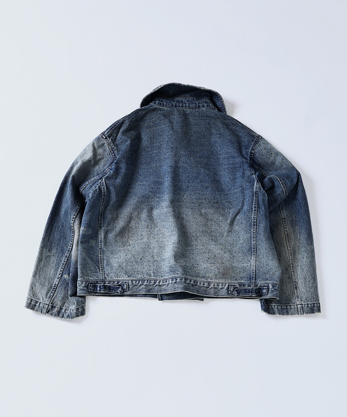 JOURNAL STANDARD J.S HOMESTEAD(ジャーナルスタンダードホームステッド)の「J.S.Homestead / ブリッジ デニム ジャケット(デニムジャケット・メンズ・コバルトブルー/ブラック系その他・MEDIUM/LARGE)」の9枚目の写真