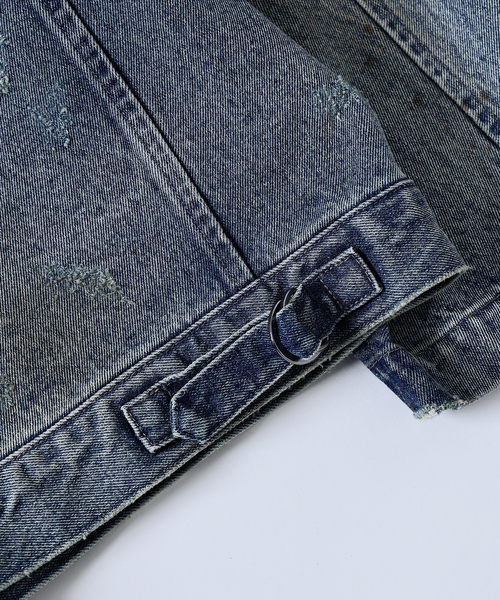 JOURNAL STANDARD J.S HOMESTEAD（ジャーナルスタンダードホームステッド）の「J.S.Homestead / ブリッジ デニム ジャケット（デニムジャケット・メンズ・コバルトブルー/ブラック系その他・MEDIUM/LARGE）」の7枚目の写真