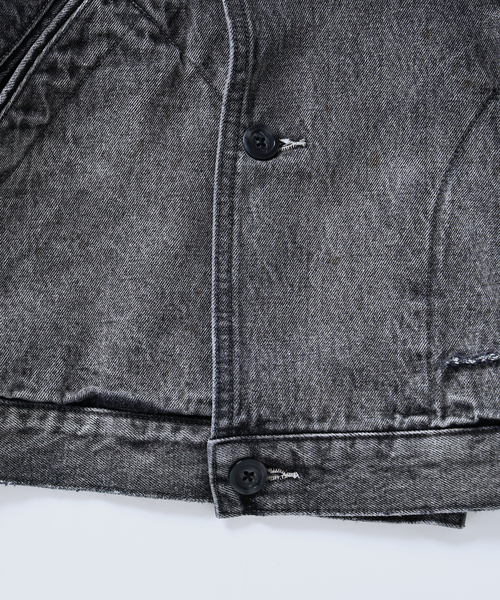 JOURNAL STANDARD J.S HOMESTEAD（ジャーナルスタンダードホームステッド）の「J.S.Homestead / ブリッジ デニム ジャケット（デニムジャケット・メンズ・コバルトブルー/ブラック系その他・MEDIUM/LARGE）」の10枚目の写真