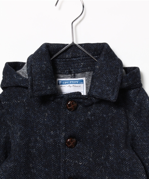 CIAOPANIC TYPY（チャオパニックティピー）の「プリントフリースショールフードコート（ブルゾン・キッズ・ネイビー/グレー/ブラウン・105/135/125/115/95）」の5枚目の写真