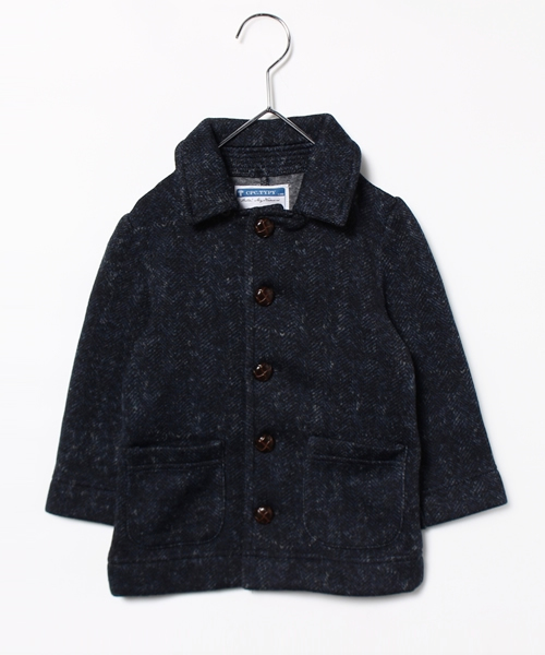 CIAOPANIC TYPY（チャオパニックティピー）の「プリントフリースショールフードコート（ブルゾン・キッズ・ネイビー/グレー/ブラウン・105/135/125/115/95）」の13枚目の写真