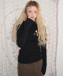 knit hoodie with ears / 耳付きニットフーディー