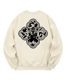 KMC0128 ブラックデス 裏起毛 スウェット - クリーム