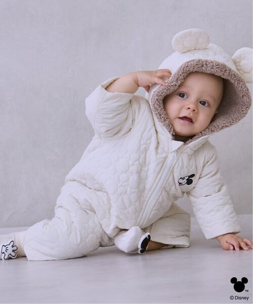 petit main（プティマイン）の「【Disney】キルティングジャンプスーツ（ロンパース・キッズ・ブラック/オフホワイト・80ｃｍ/70cm）」の9枚目の写真