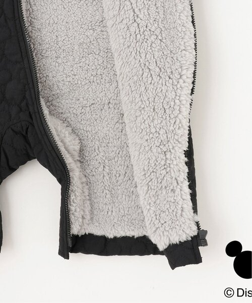 petit main（プティマイン）の「【Disney】キルティングジャンプスーツ（ロンパース・キッズ・ブラック/オフホワイト・80ｃｍ/70cm）」の5枚目の写真