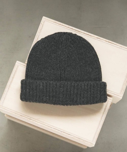 anuke（アンヌーク）の「anuke Lowgauge Knit Cap（ニットキャップ/ビーニー・レディース・ライトグレー/ブラック/ベージュ・FREE）」の8枚目の写真