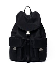 HAH ARCHIVE（ハーアーカイブ）の「[After Pray Edition] 2-Pocket Nylon Cargo Rucksack (Black&Nickel)（バックパック/リュック）」
