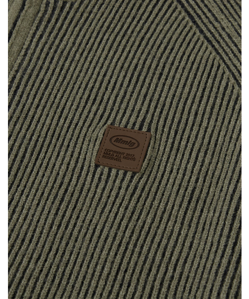 MMLG（エムエムエルジー）の「[Mmlg] TWO TONE HIGH NECK KNIT ZIPUP (OLIVE)（カーディガン/ボレロ・レディース・その他・SMALL/MEDIUM/LARGE/X-LARGE）」の4枚目の写真