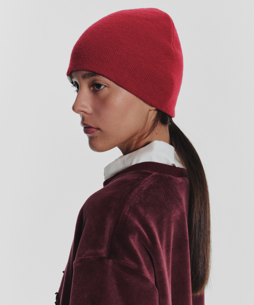 MENASOO（ミナス）の「Applique Velour Sweatshirt_Burgundy（スウェット・レディース・バーガンディー・F）」の6枚目の写真