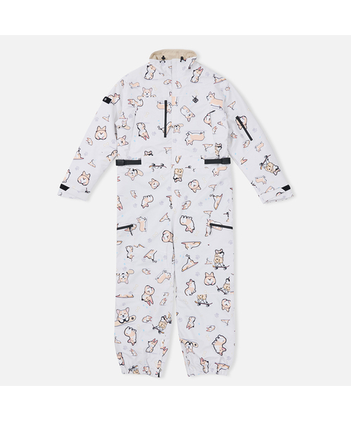 2526 パロ ジャンプスーツ CORGI PRINT 男女共用（つなぎ