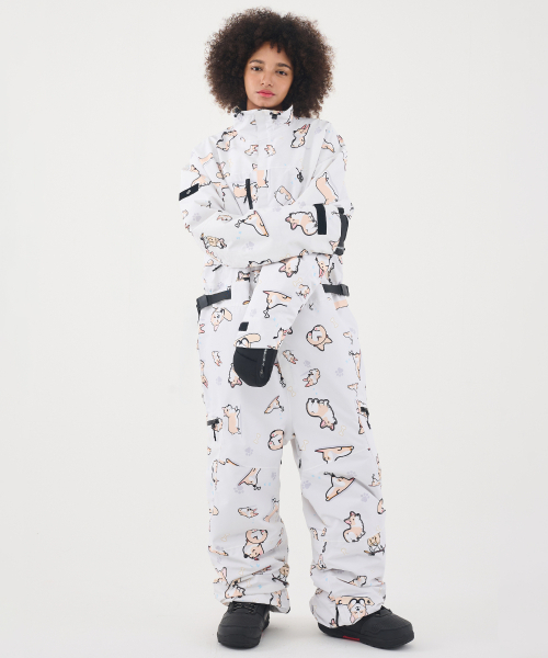 2526 パロ ジャンプスーツ CORGI PRINT 男女共用（つなぎ