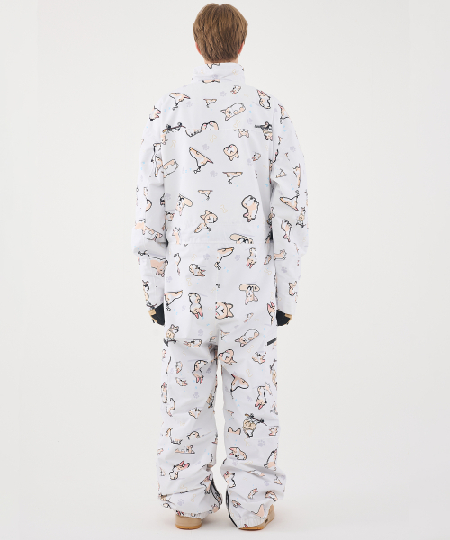2526 パロ ジャンプスーツ CORGI PRINT 男女共用（つなぎ