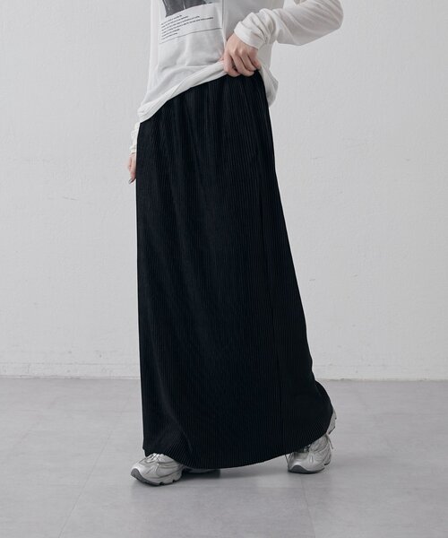 Lui's（ルイス）の「【高見え◎】ベロアプリーツタイトスカート（スカート・レディース・ブラック/チャコールグレー/ライトベージュ・36/38）」の21枚目の写真