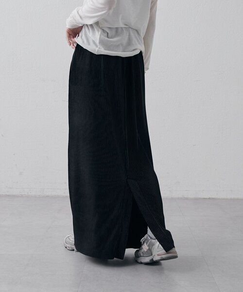 Lui's（ルイス）の「【高見え◎】ベロアプリーツタイトスカート（スカート・レディース・ブラック/チャコールグレー/ライトベージュ・36/38）」の22枚目の写真