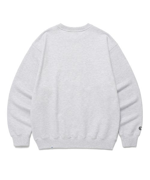 Cavish(カビシ)の「CITY BLUES SWEATSHIRT LIGHT GREY(CV2ESUM441A)(スウェット・レディース・ライトグレー・LARGE/MEDIUM/SMALL/X-LARGE)」の2枚目の写真