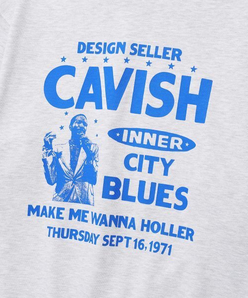Cavish(カビシ)の「CITY BLUES SWEATSHIRT LIGHT GREY(CV2ESUM441A)(スウェット・レディース・ライトグレー・LARGE/MEDIUM/SMALL/X-LARGE)」の4枚目の写真