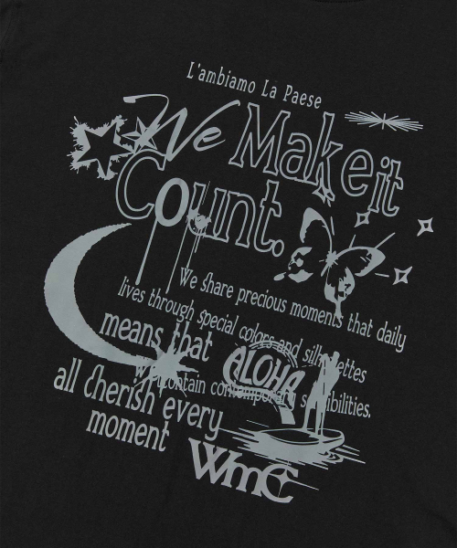 WMC(ダブリューエムシー)の「ヴィンテージコラージュTシャツ_BLACK(Tシャツ/カットソー・レディース・ブラック・SMALL/MEDIUM)」の3枚目の写真