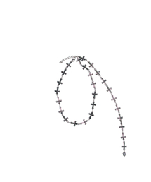 SETUP-EXE（セットアップイーエックスイー）の「DROP CROSS NECKLACE / SILVER（ネックレス）」