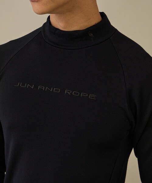 JUN&ROPE'(ジュンアンドロペ)の「【NOIR】ウールナイロン長袖ハイネックシャツ(Tシャツ/カットソー・メンズ・ブラック/グレー・M/XL/L)」の7枚目の写真