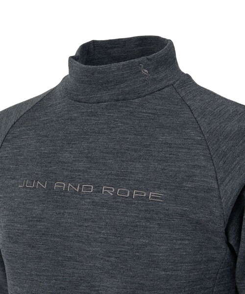 JUN&ROPE'(ジュンアンドロペ)の「【NOIR】ウールナイロン長袖ハイネックシャツ(Tシャツ/カットソー・メンズ・ブラック/グレー・M/XL/L)」の16枚目の写真