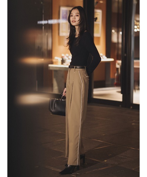 anuans(アニュアンス)の「ニットボディスーツ(ニット/セーター・レディース・ブラック/ピンクベージュ/グレー・FREE)」の12枚目の写真