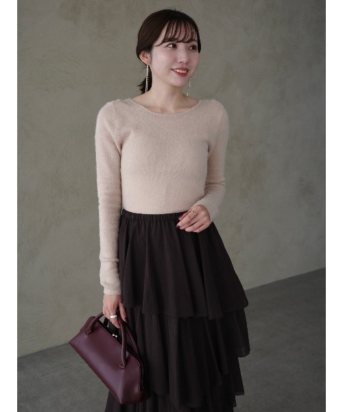 anuans(アニュアンス)の「ニットボディスーツ(ニット/セーター・レディース・ブラック/ピンクベージュ/グレー・FREE)」の20枚目の写真