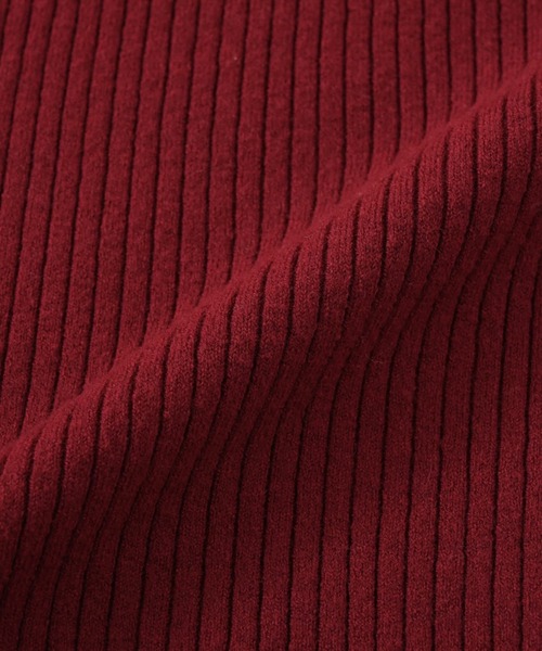 COHINA(コヒナ)の「パターンリブフレアニットワンピース 【低身長・小柄女性】(ワンピース・レディース・レッド/ブラウン/ブラック・SHORT/REGULAR)」の5枚目の写真