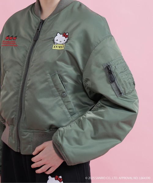 AVIREX(アヴィレックス)の「【AVIREX×HELLO KITTY】MA-1(MA-1・レディース・セージグリーン・S/M)」の17枚目の写真